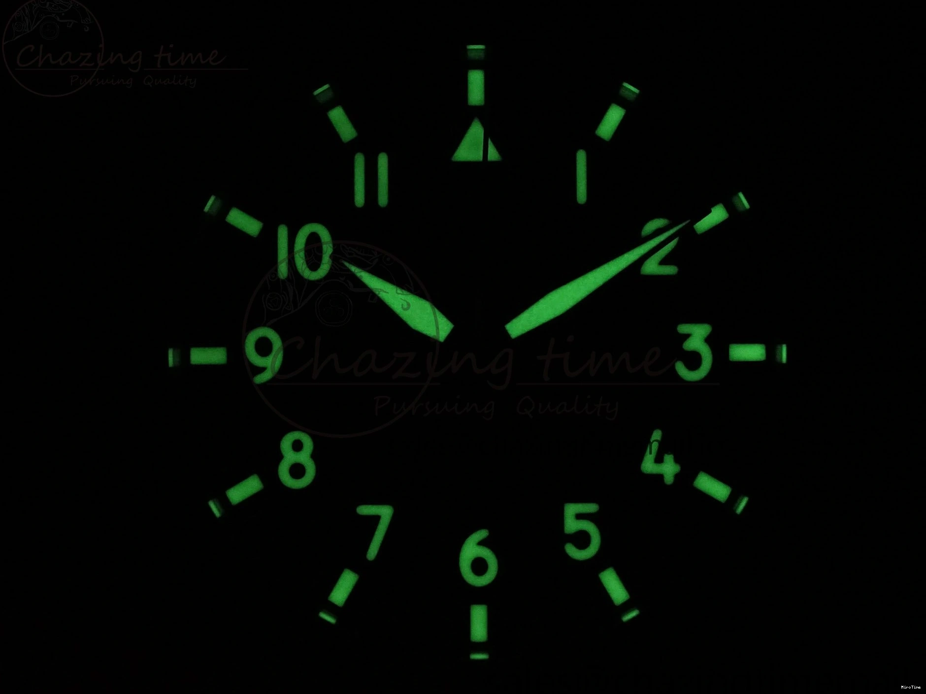 MIROTIME 0326 Durable Pilot Top Gun IW326901 M+F 1:1 Best Edition Black Dial on Black Nylon Strap MY 7003